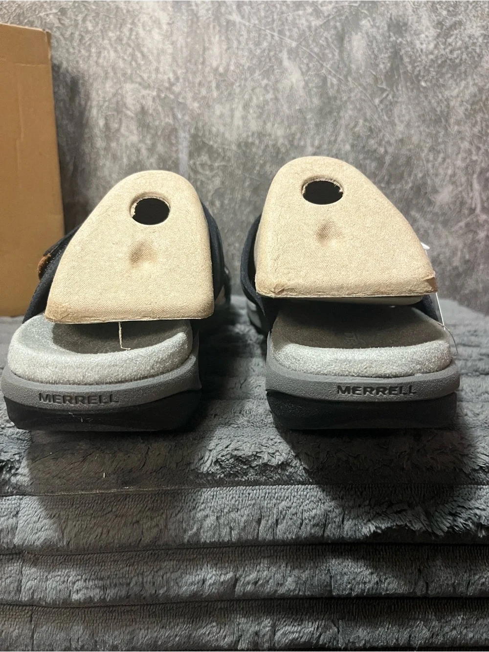 Merrell Women's Black and Beige Sport Sandals